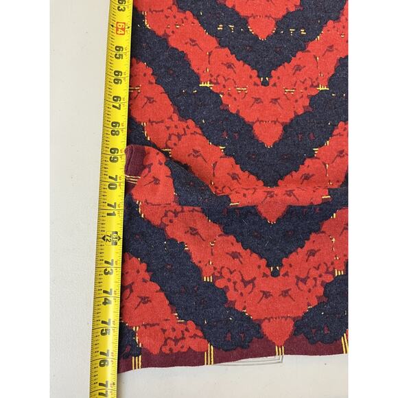 Kenzo Paris Angora Blend Scarf Floral Chevron Maximalist Dopamine Luxe Designer - Picture 10 of 11